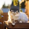 Кошачья маска летучей мыши Маска супергероя кота Маска кота летучей мыши Героя Косплей Маска Аксессуар для костюма питомца