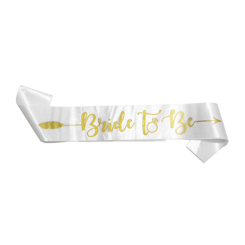 European And American Bachelorette Party Bridal Wedding Etiquette Belt Bridesmaid Shoulder Strap Ribbon Customization