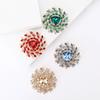 Creative Alloy Rhinestone Gypsy Brooch Versatile Temperament Women'S Suit Coat Corsage Jewelry Pin