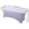 Премиальная однотонная эластичная скатерть с защитой от морщин для свадеб, вечеринок, конференций, выставок