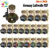 Детские игрушки 21 шт./лот Вторая мировая война N001-N095 Офицеры Солдаты Строительные блоки США Советские Великобритания Мини-фигурки Для детей Дни рождения Подарки