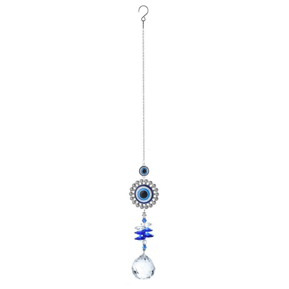 Butterfly Devil Eye Suncatcher Rhinestone Sunlight Catcher Hanging Crystal Decor Door Decoration