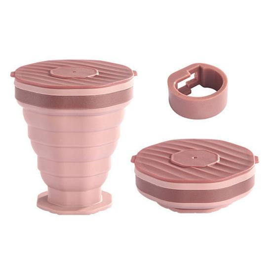 Складная дорожная чашка, силиконовая переносная кофейная чашка для горячих и холодных напитков, многоразовый карманный стакан для кофе на вынос