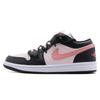 Air Jordan 1 Низкие Винтажные Баскетбольные Кроссовки Устойчивые к Скольжению и Истиранию Женские Черно-Розовые DC0774-101(Команда44-Б)