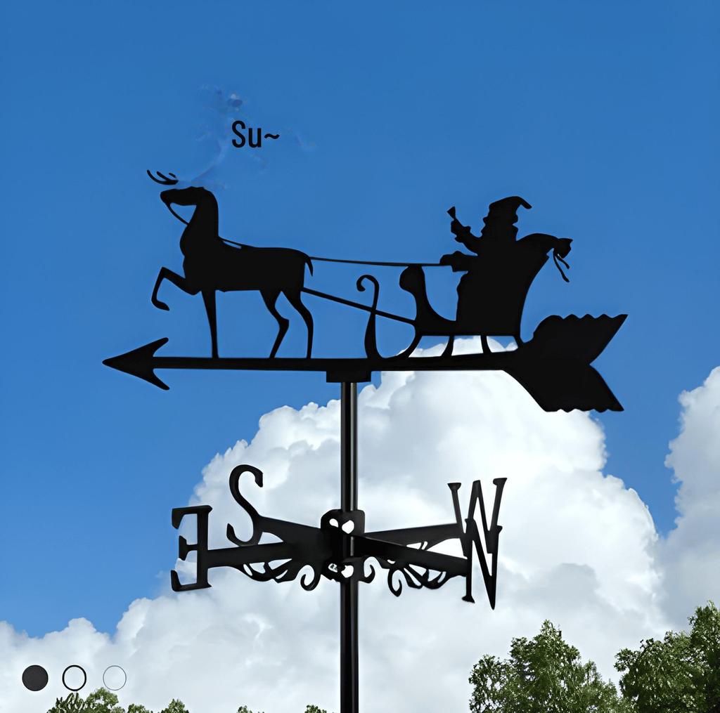 Декоративный железный флюгер - наружное украшение для металлической крыши