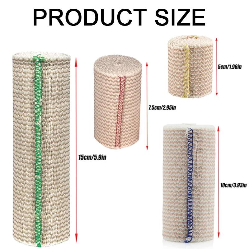 1 рулон эластичного компрессионного бинта с самозастегиванием, идеально подходит для икр, занятий спортом, растяжений, запястья, лодыжки и стопы