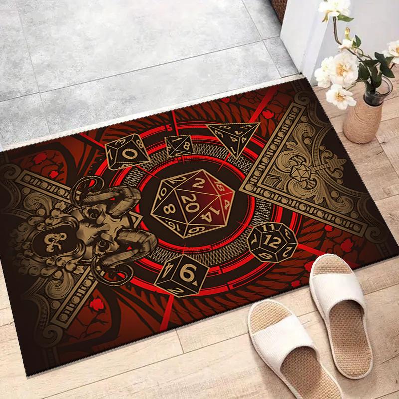 Dungeon Master Polyester Carpet, Soft Indoor Mat for Office Chair, Living Room, Computer Desk - Decorative Home Office Rug Design