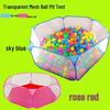 Blue Mesh Ocean Ball Pit Pop-Up Tent for Children Ages 1-3