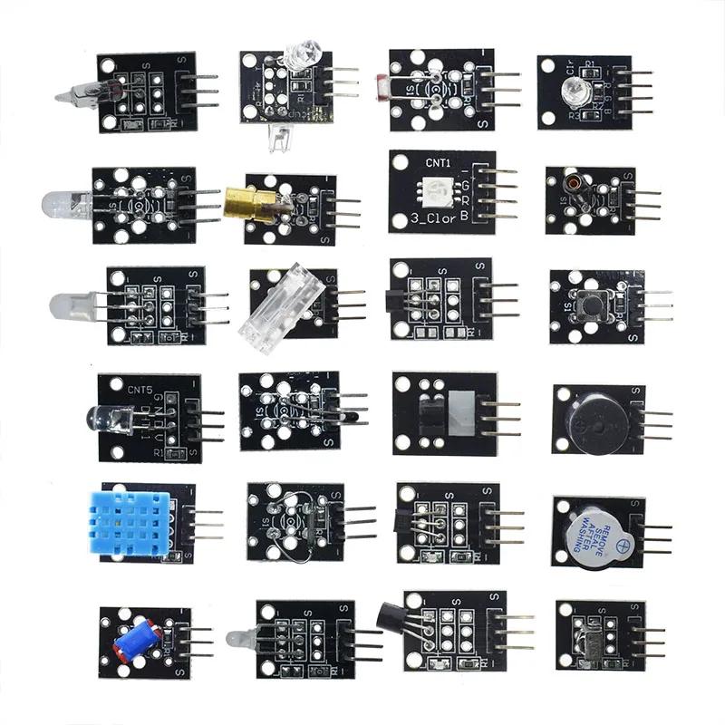 Для Arduino стартовый комплект модулей датчиков 45 в 1 лучше, чем комплект датчиков 37 в 1, комплект датчиков 37 в 1 UNO R3 MEGA2560