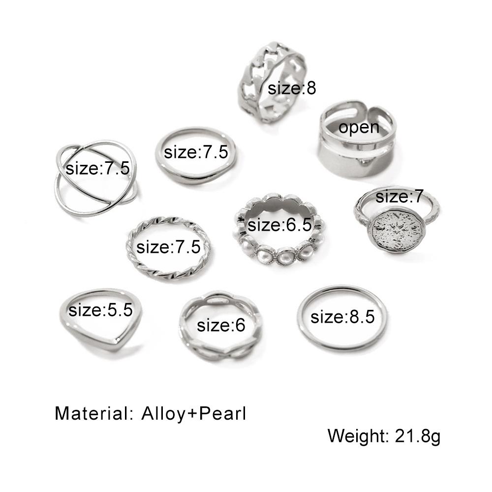 10 шт., резное женское элегантное кольцо с полым отверстием, универсальное, темпераментное, для костюма