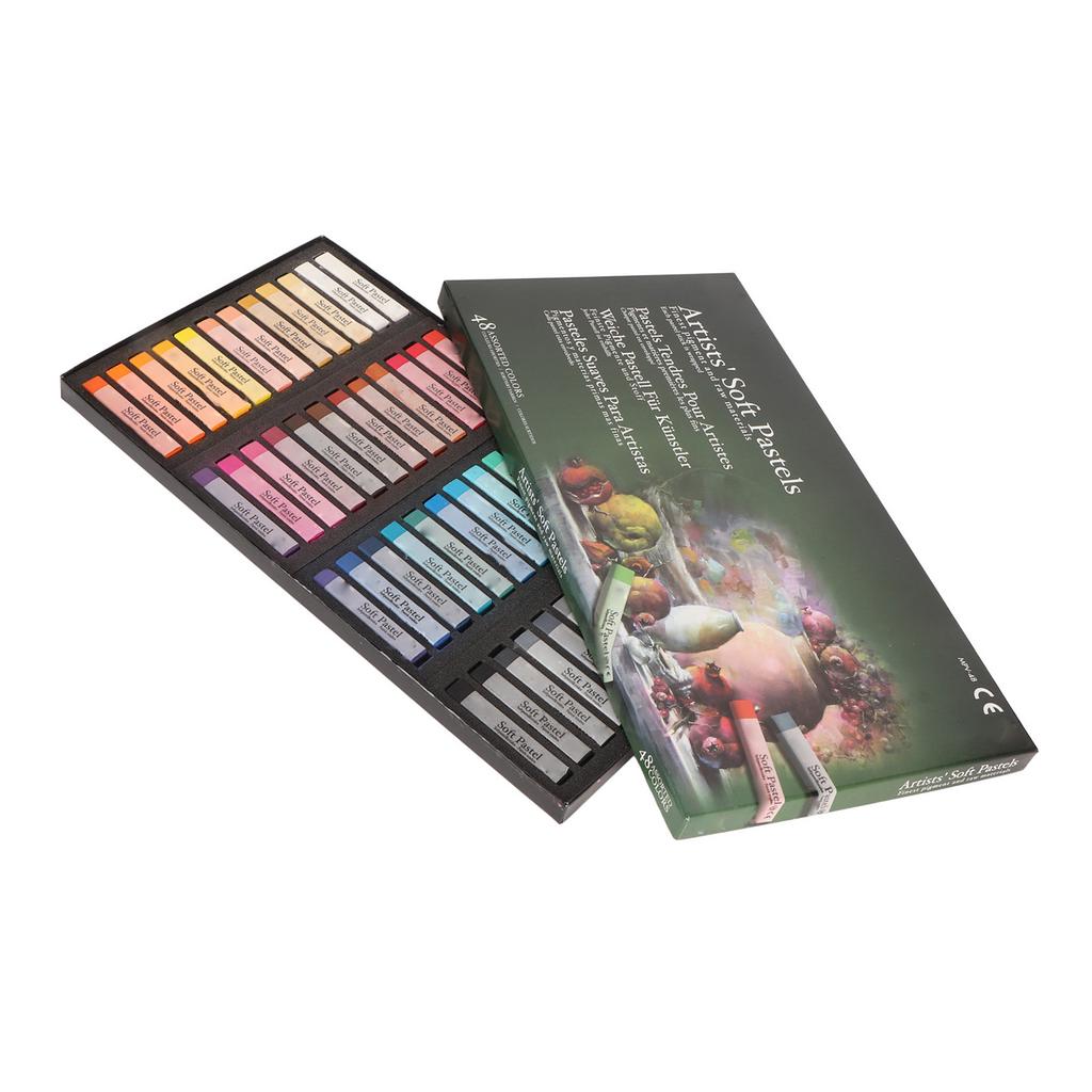 Мягкая пастель 48 цветов, профессиональная безвредная меловая пастель с высокой адгезией для рисования