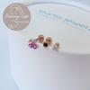 1+1+1 Pink Cherry Cubic Piercing 3-Piece Set (S8169050)