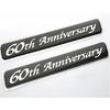 2 шт. 60-я годовщина задняя часть автомобиля эмблема значок наклейки ограниченный тираж