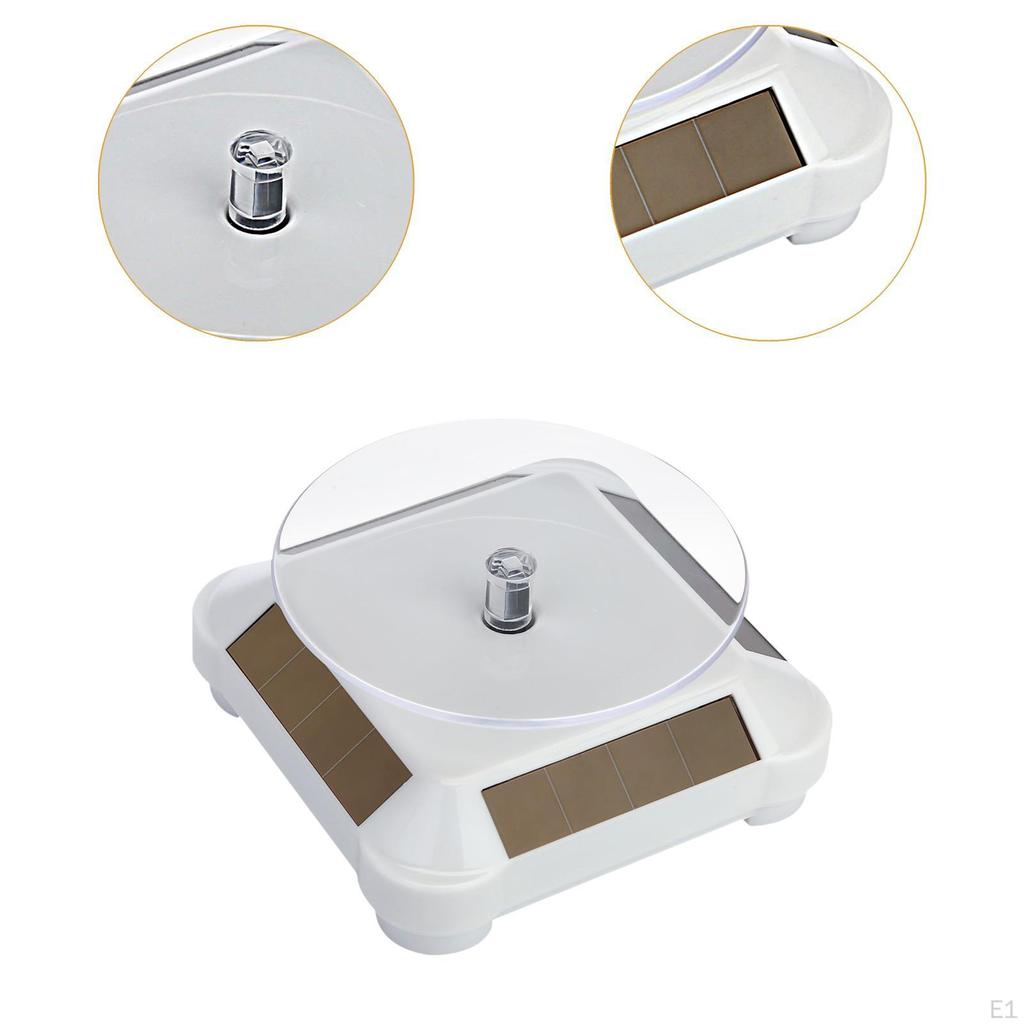 Вращающийся на 360° стенд для ювелирных изделий, многоцелевой, работающий на солнечной энергии