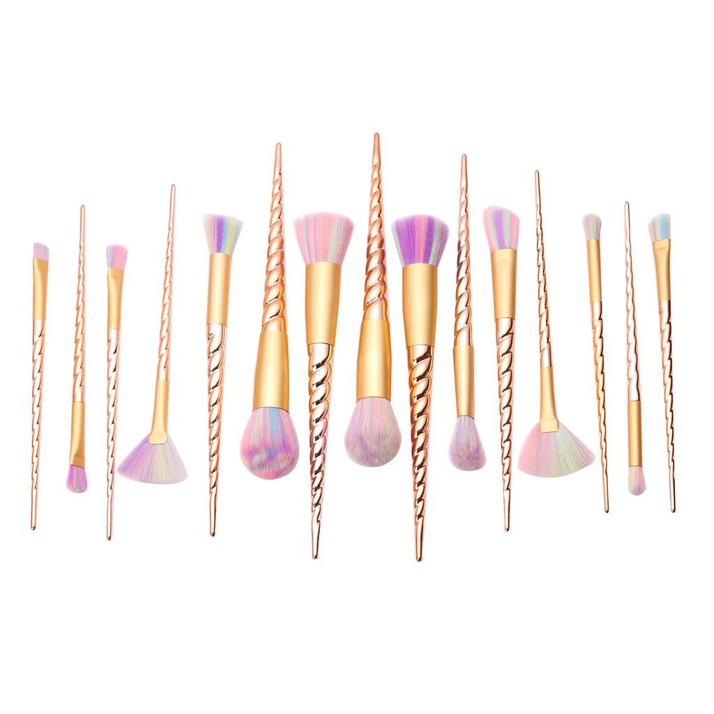 10pcs Female Unicorn Makeup Brushes Set Thread Contour Eyeshadow Powder Brush