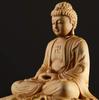 Будда Шакьямуни Будда Сото Дзен Будда Шакьямуни Сидящая статуя Будды Лотос Высокое качество Натуральный самшит Дерево Татхагата Будда Резной Будда Деревянный