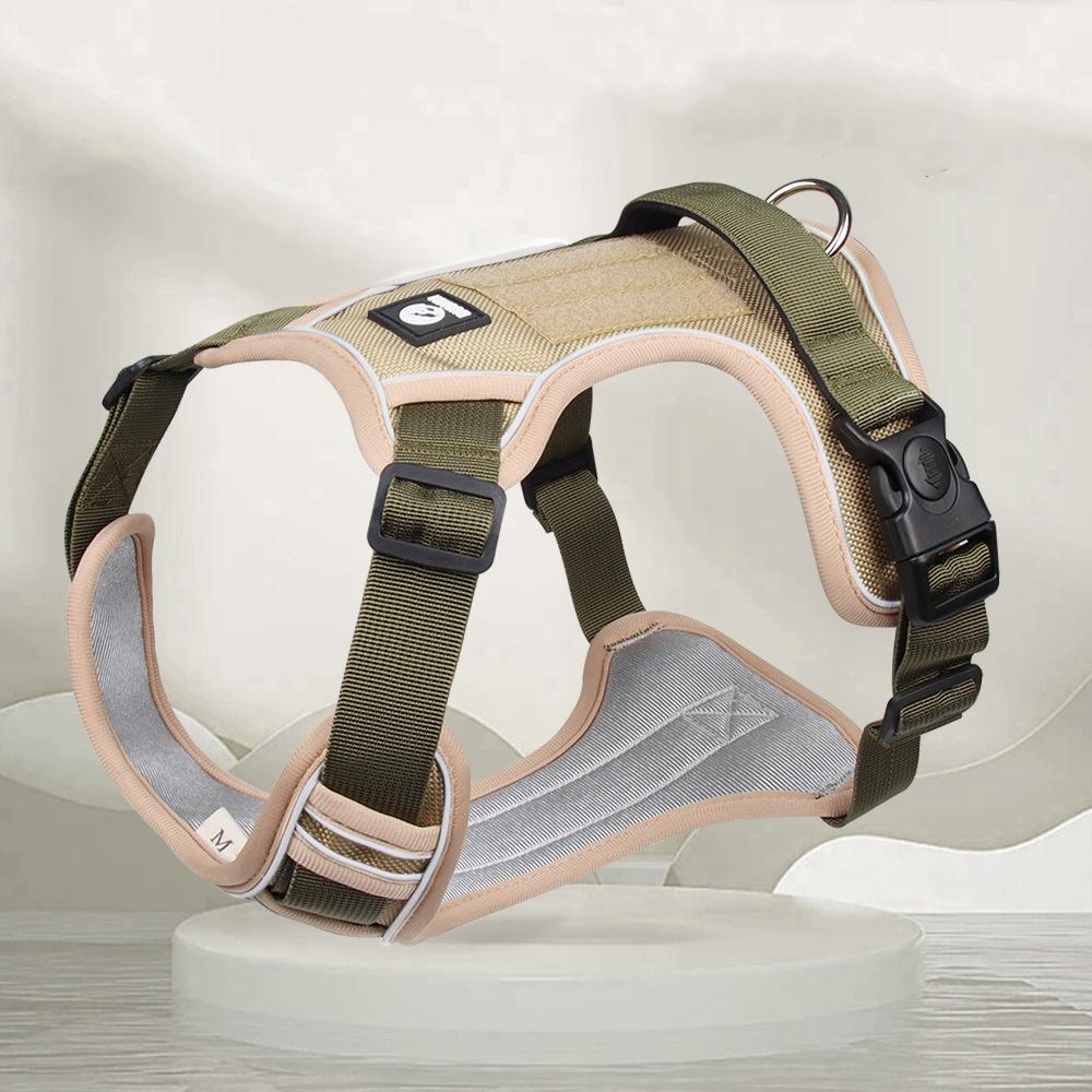 Шлейка светоотражающая седло для собак, регулируемая шлейка для домашних животных, не требующая натяжения, для тренировок на улице, для маленьких, средних и больших собак, нагрудный ремень, продукт