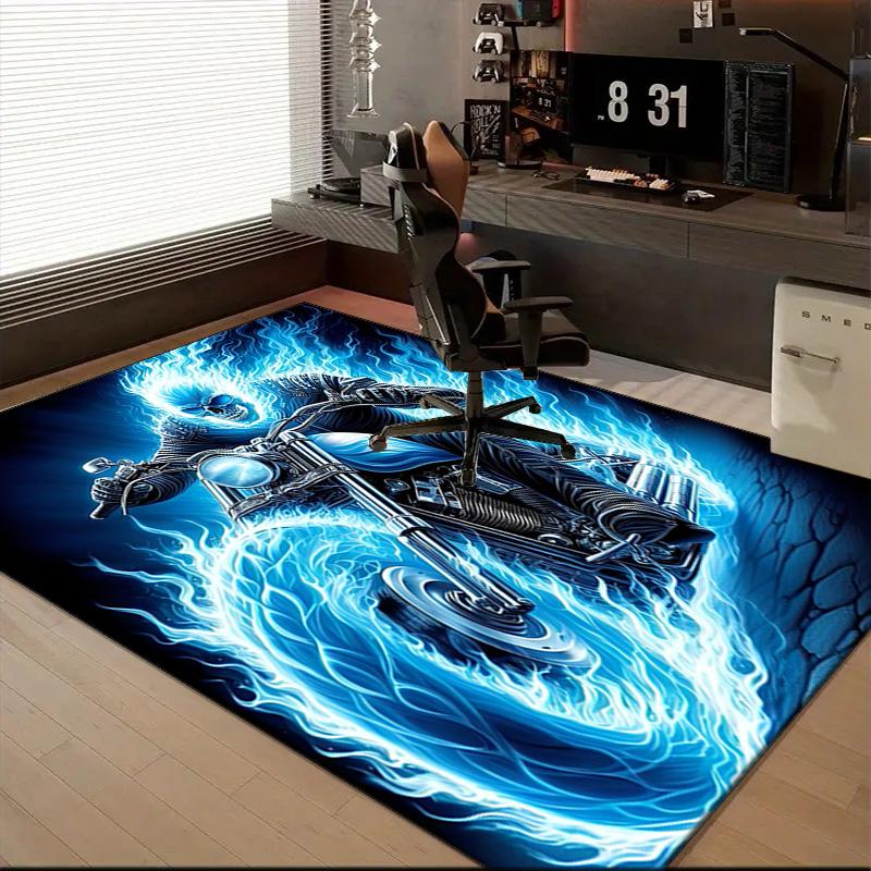 Eerie Frozen Phantom Floor Mat for Living Room, Game Rooms, Office, Bedroom, Office Floor Mat Playful Design, Christmas fan gifts