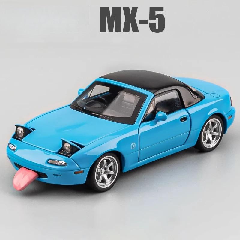 1:32 Mazda MX-5 RX-7 Металлический Литой Модель Автомобиля Игрушечный Автомобиль Транспортные Средства Звук и Свет Для Детей Мальчиков Игрушки Подарки