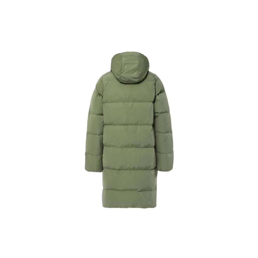 Jordan Essentials Hooded Zip-Up Mid-Length Down Jacket Men Outerwear Light-Olive-Yellow FB7314-340