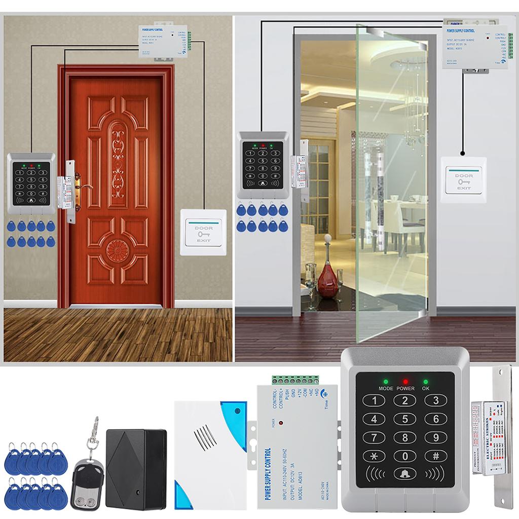 Комплект системы контроля доступа RFID-клавиатуры, дверной замок 125 кГц, ЭМ-карта для входа в дверь