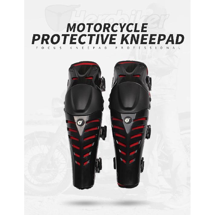 HEROBIKER Мотоциклетные наколенники Мотокросс Защитное снаряжение Наколенники для мотоциклиста Мото Мотоцикл Rodiller Наколенники Защита
