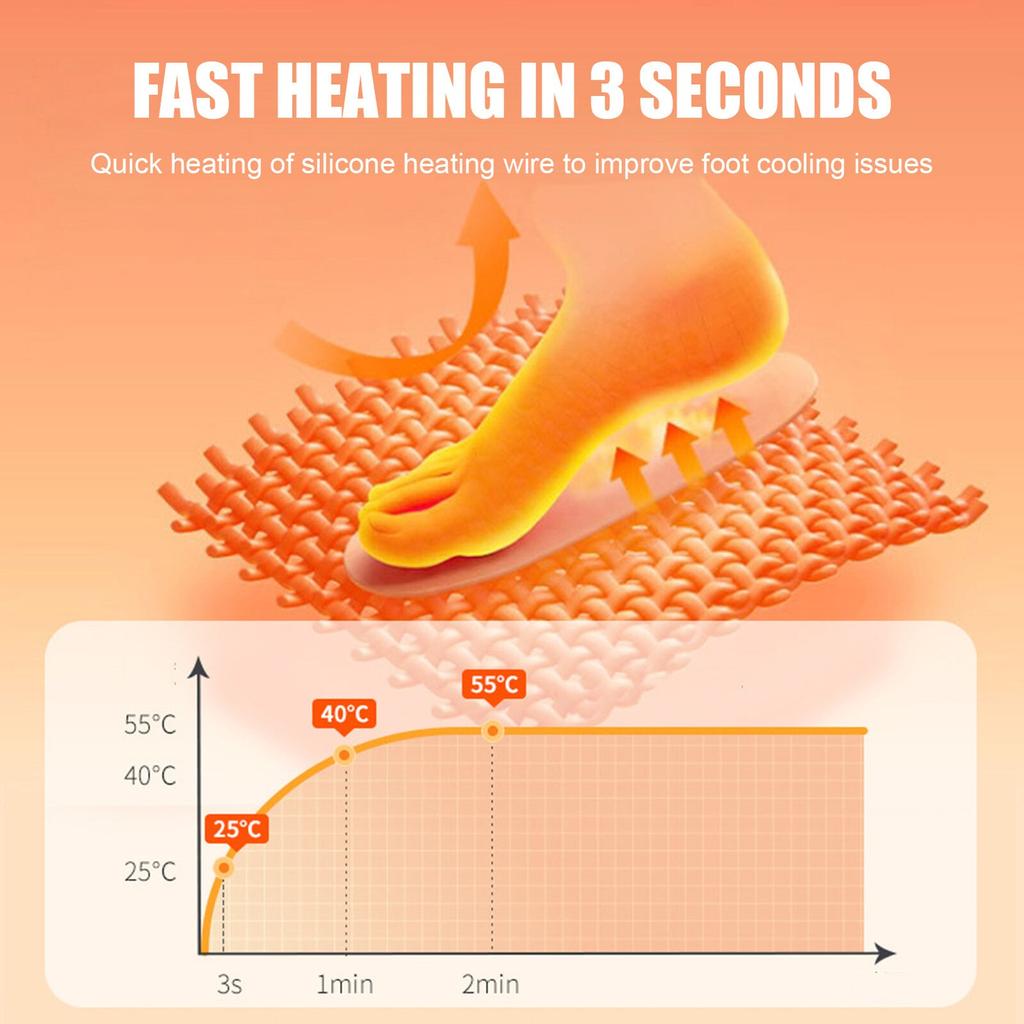 USB электрические носки с подогревом, перезаряжаемые, для мужчин и женщин, зимние термоботинки, грелка для ног