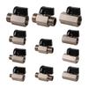 1/8" 1/4" 3/8" 1/2" BSP Male/Female Thread Mini Brass Ball Valve Air Compressor Switch Garden Irrigation Water Shut Off Valve
