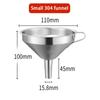 Stainless Steel Funnel Kitchen Oil Liquid Funnel Metal Funnel Filter Wide Mouth Funnel for Canning Home Kitchen Tools