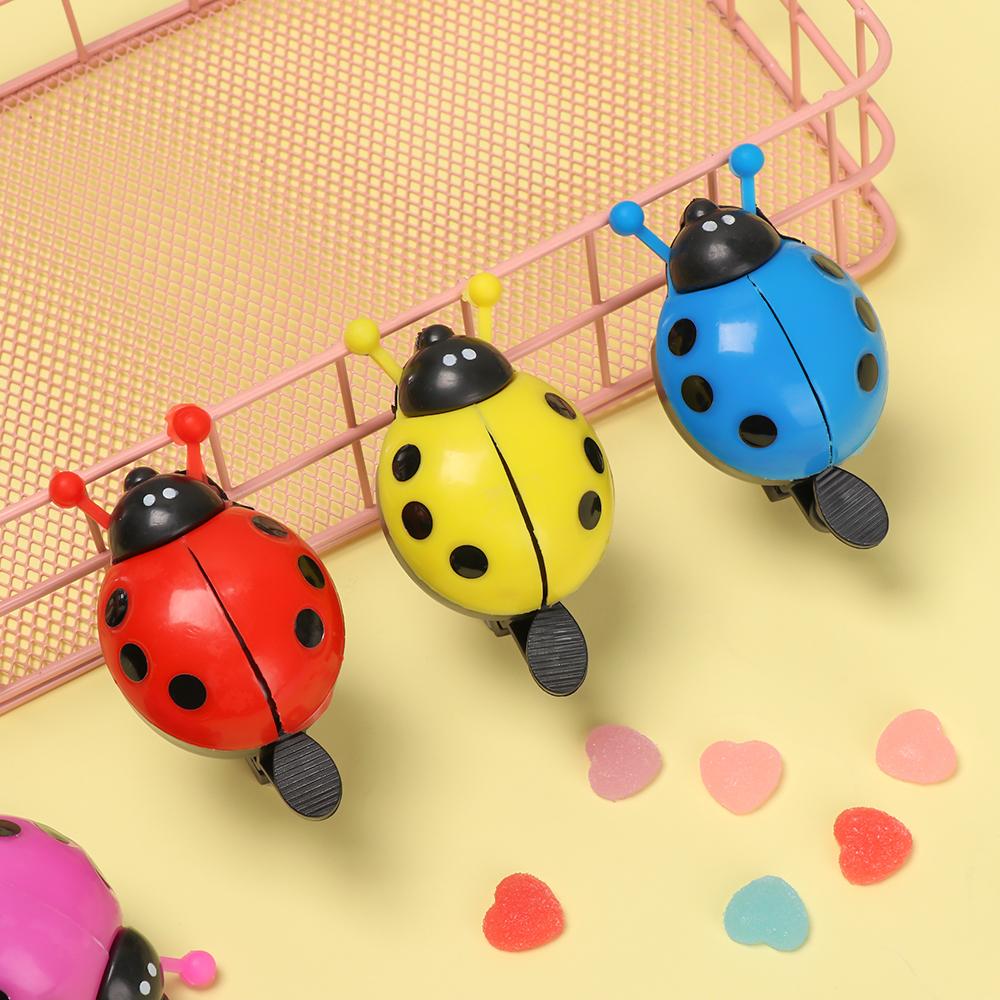 Kid Beetle Cycling Accessories Safety Warning Bicycle Bell Handlebar Lovely Ladybug Bike Alarm Ring