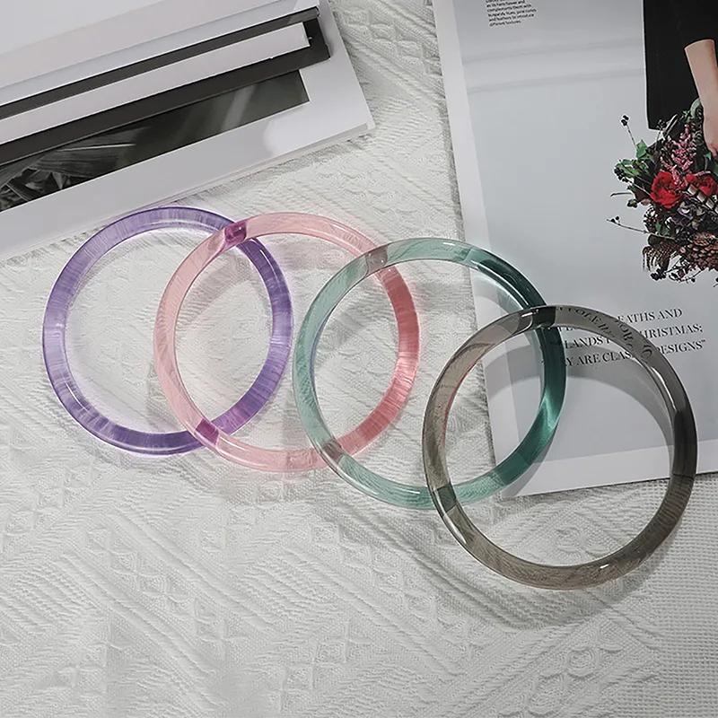 Изготовление деталей для сумки для покупок, ручки, круглая пластиковая ручка для кошелька, сменные аксессуары для сумки «сделай сам», 8,9 см