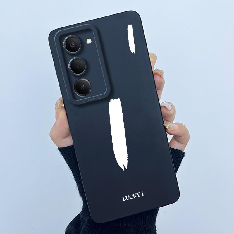 For Xiaomi Redmi 15 5G Cover Case Cute Initial Letters Couple Silicone Soft Matte Phone Bumper for REDMI15 5G Shockproof Casing