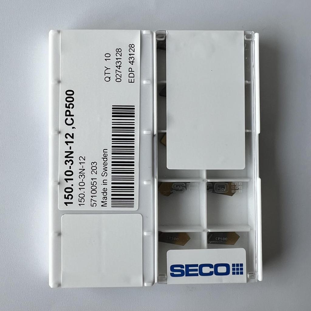Seco / 150.10-3N-12,CP500 / Оригинальное подлинное лезвие из сплава CNC 10 шт.
