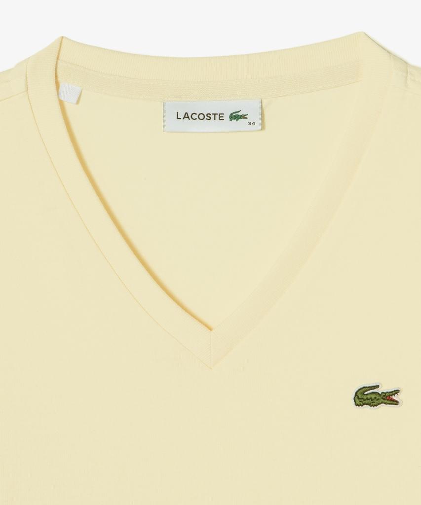 LACOSTE Женская базовая футболка с V-образным вырезом и коротким рукавом Tf833E-56G S7G