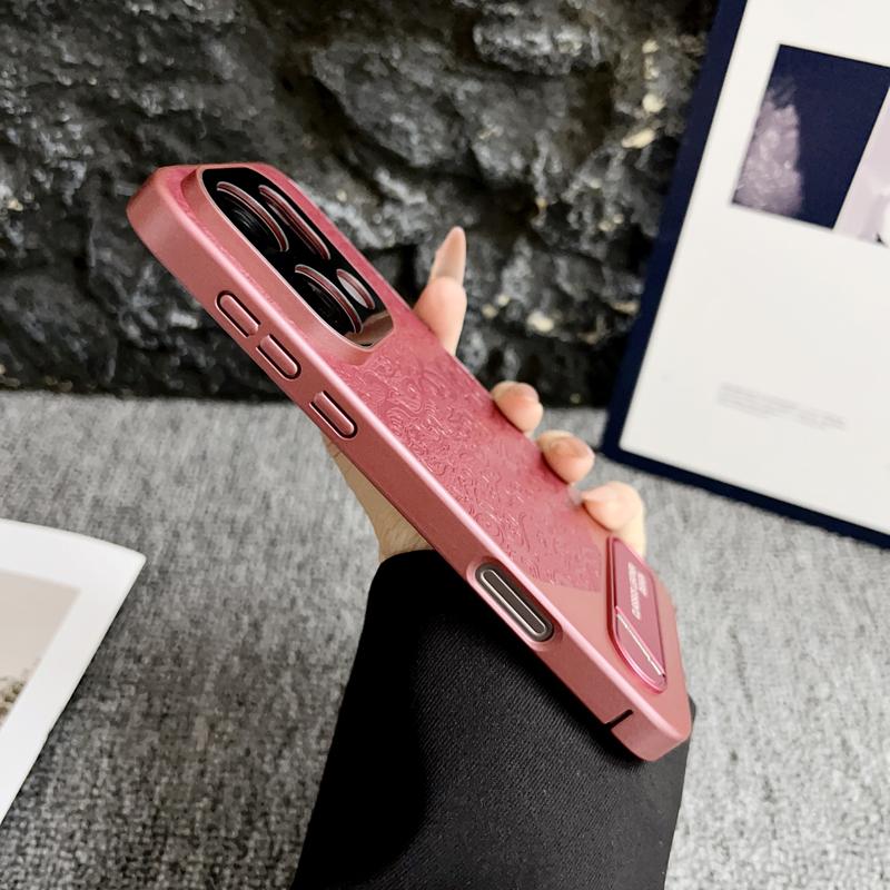 Для Oppo Find X9 X8 Pro Ultra Кожаный чехол с тиснением в виде дракона, невидимая металлическая подставка, защита от отпечатков пальцев, удобный захват