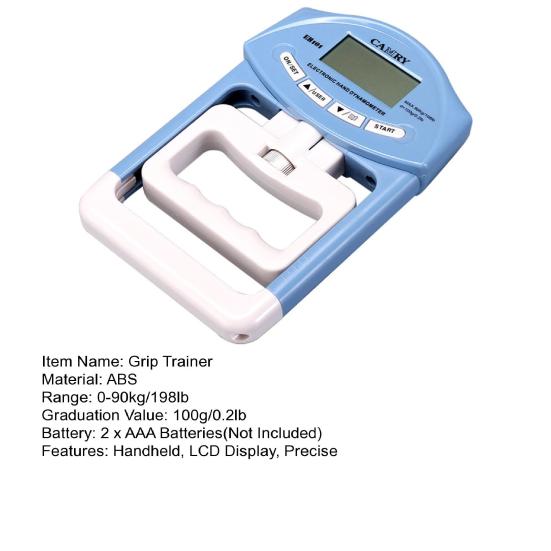 Электрический тестер силы хвата ЖК-дисплей ручной динамометр тренажер для кисти портативный измеритель силы хвата кисти эспандер для силы хвата кисти
