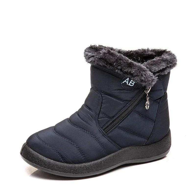 Women's Boots Warm Winter Boots Ankle Fur Bota Feminina Winter Shoes For Women Waterproof Snow Boots Female Short Botines
