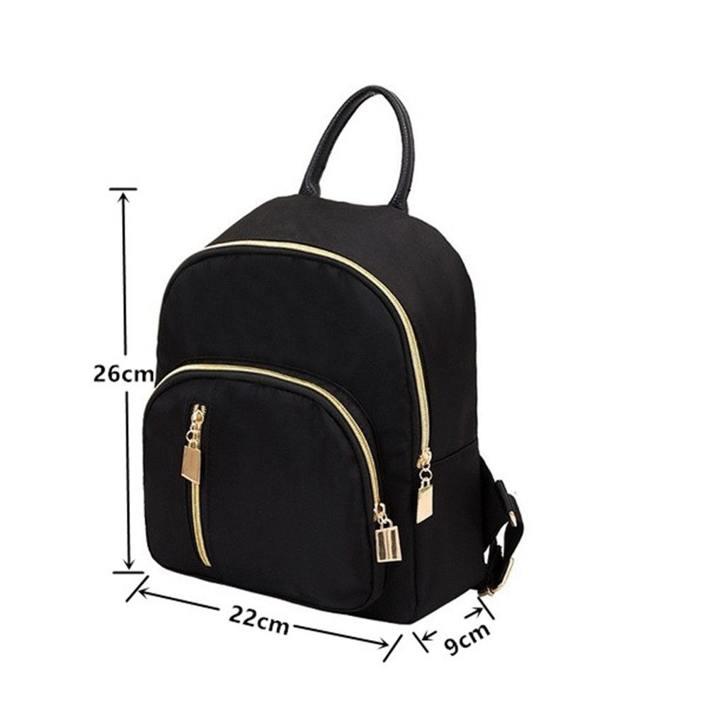 Женский Многофункциональный Мини-Рюкзак Модная Девочка Оксфордский Daypack Путешествия Милый Рюкзак Сумка Через Плечо Черная Сумка для Девочки