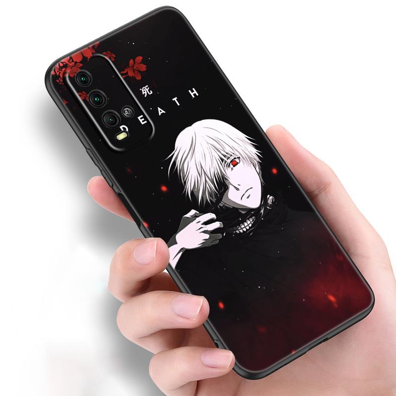Модный чехол для телефона Tokyo Ghoul с аниме Kaneki Ken для Xiaomi Redmi Note 11 10 9 8 Pro 11T 10T 10S 9S 8T 9 9A 9C 9T, черный мягкий чехол