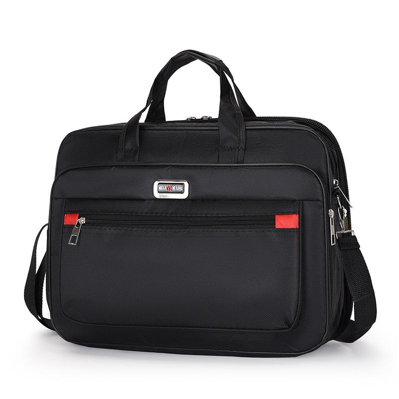 Men'S Large-Capacity Briefcase Business Trip Laptop Bag Portable Travel Bag Wear-Resistant Business Bag