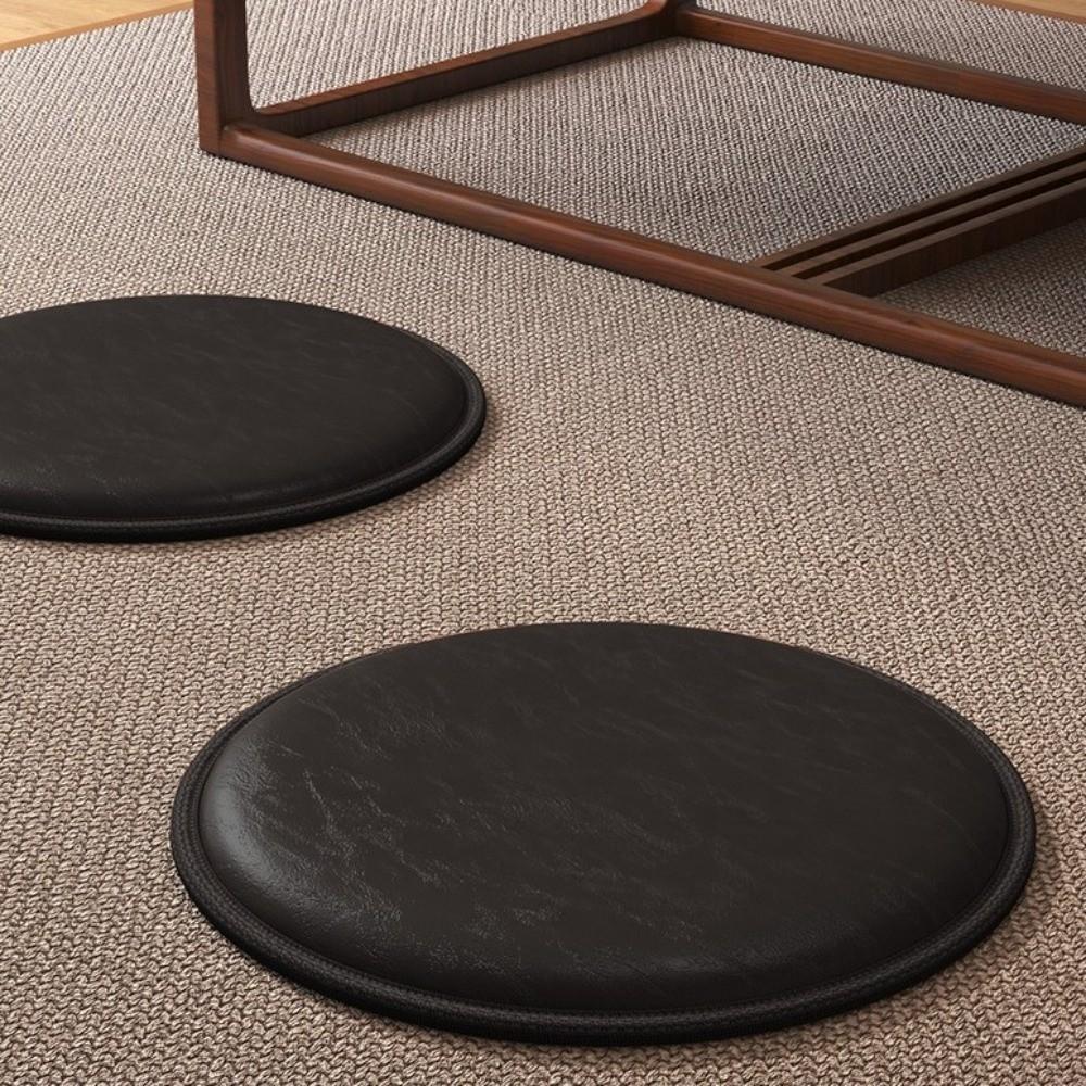 Round Sitting Seat Pad Thickened Bay Window Pad Non-Slip Futon Leather Cooling Cushion Dining Room
