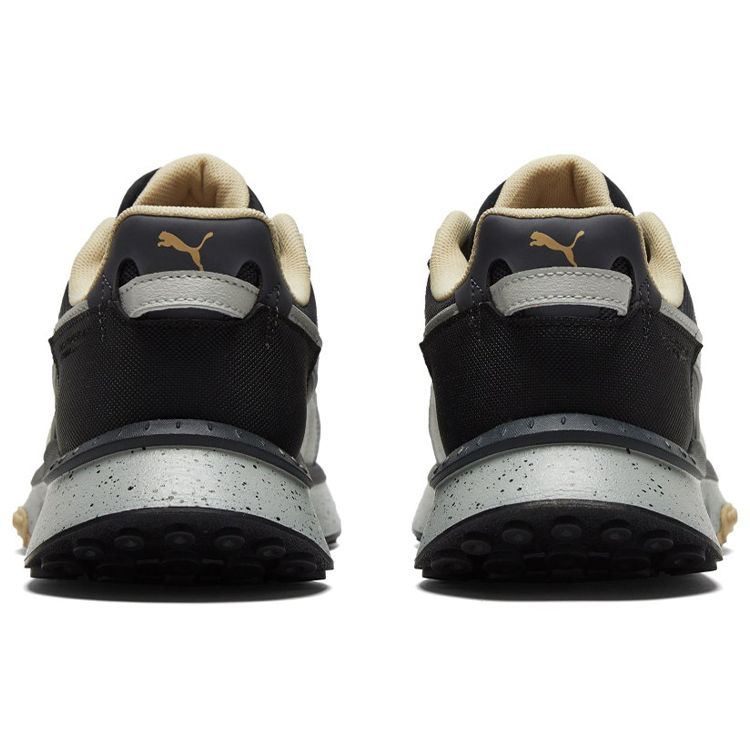 Puma Wild Rider Зимние Унисекс Черный Эбеновый Белый Низкие Повседневные Кроссовки 381902-01