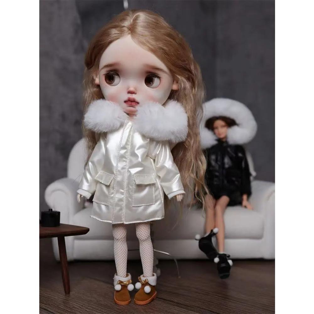 Одежда для кук Blythe 1/6 Наряд Теплый хлопковый костюм Зимнее пальто Пуховики Аксессуары для одежды кукол