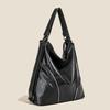 New Messenger Bag Large Capacity Retro Soft Leather Zipper Tote Bag Women's Fashion Shoulder Bag Backpack