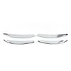 4 Pcs Front Fog Light Grille Trim Eyelid Eyebrow Wind Knife Strip Replacement for Mercedes?Benz