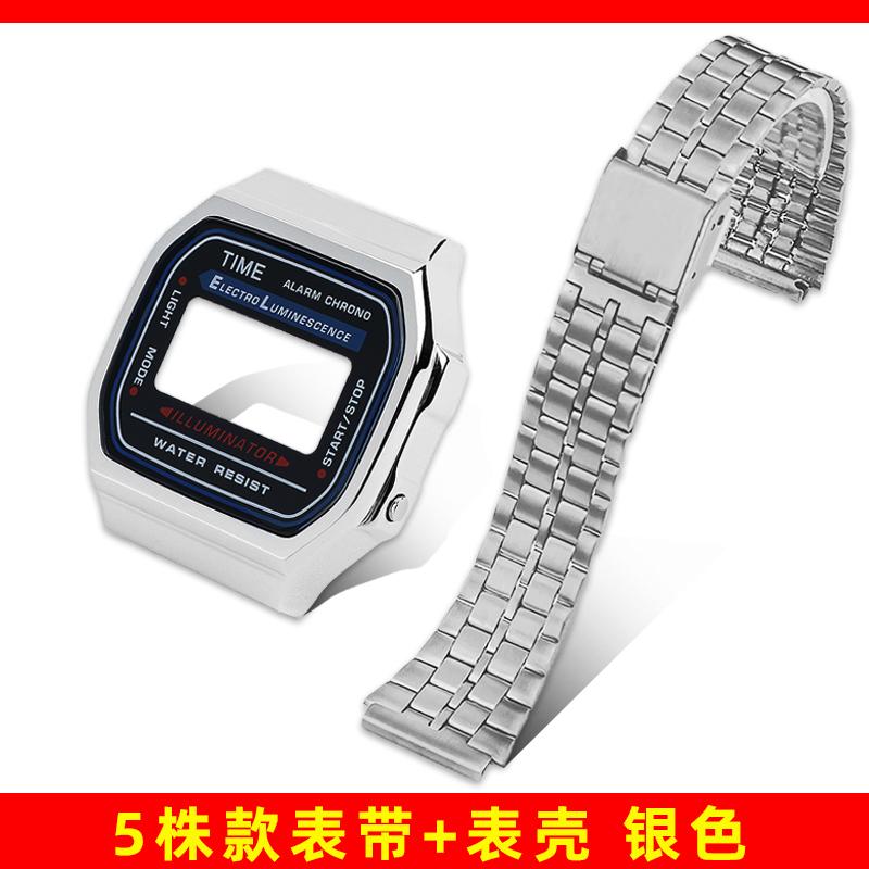 Мод-комплект A168 Стальной корпус Ремешок для часов Корпус Для G-SHOCK 3299 Casio A168WG Металлическая рамка Стекло Водонепроницаемое кольцо Аксессуары для ремешка