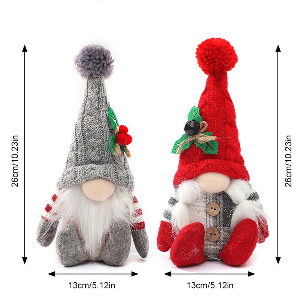 Plush Gnomes Hand-made Decoration Doll Xmas Nordic Holiday Home Decorations, For Dining Table Centerpiece
