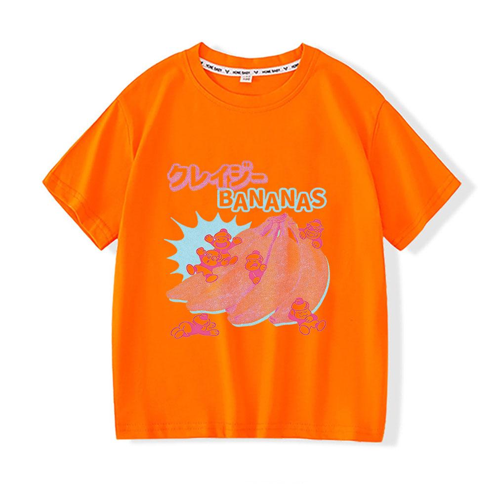 Donkey Kong Bananza Kids Tees Cartoon Print 100Cotton Anime T-shirt Kawaii Tops Girls and Boys Short Sleeve Casual T Shirt Children Summer Clothes