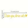 Rearview Mirror Decal Mirror Stickers for Cars I Love You Drive Safe Emblem Labels for Truck Bumper Vehicles Exterior Decor