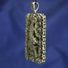 Chinese Tibetan Silver Hollow Out Carved Tiger Statue Amulets Necklaces Pendants